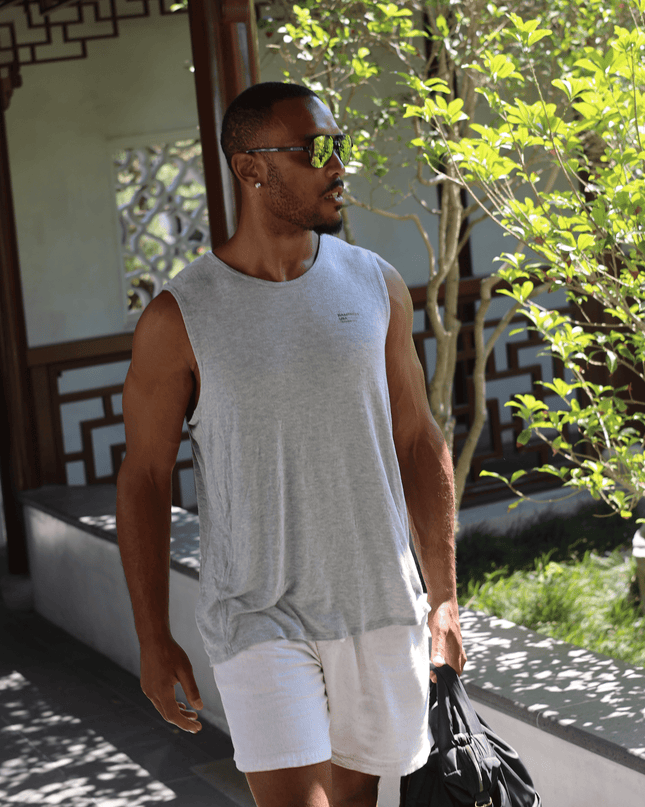 Bamboo Aerotech Tank - Training Div. Heather Grey