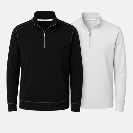 Buki Cinqo Travel Half Zip 2-Pack - Black/White