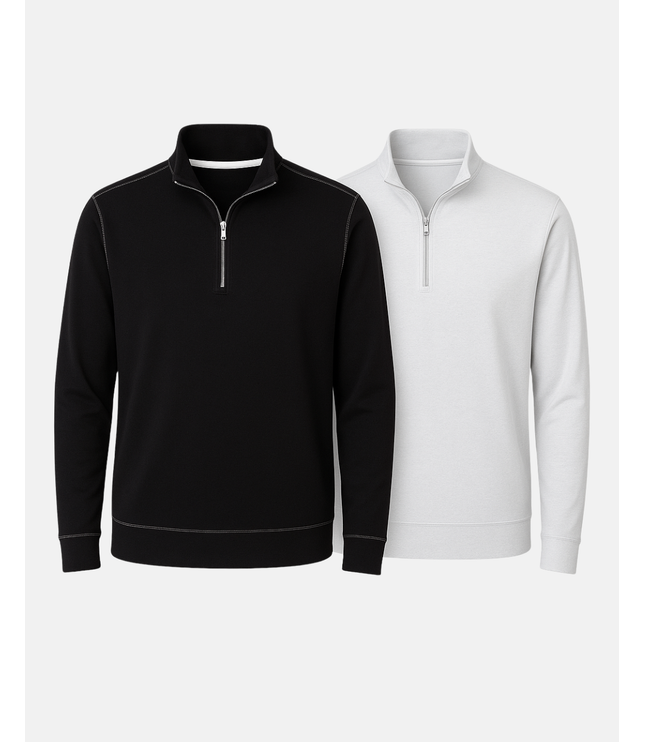 Buki Cinqo Travel Half Zip 2-Pack - Black/White