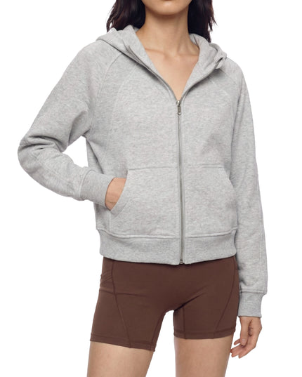 JUSTWATCH ARC Cropped Zip Hoodie