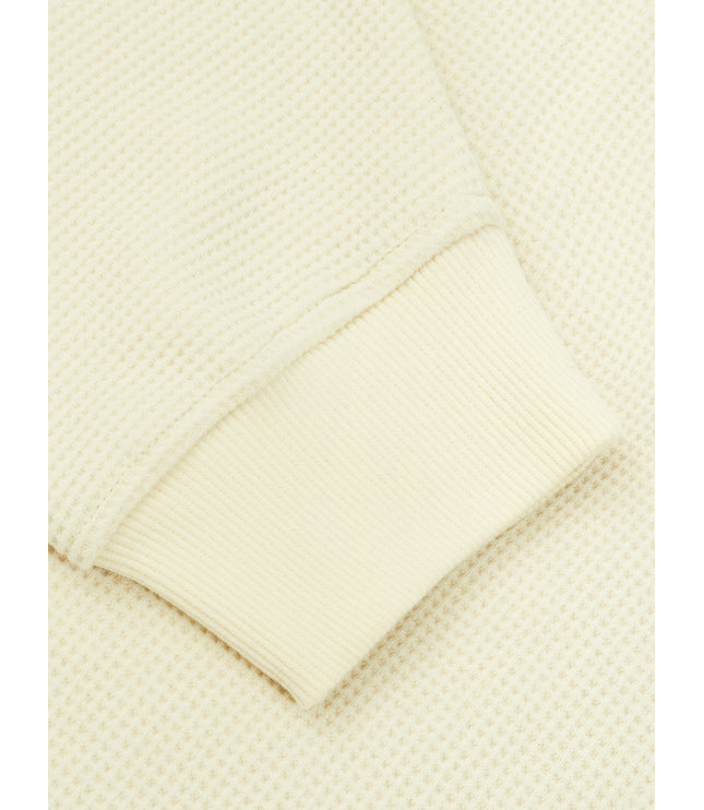 JUSTWATCH Waffle Boxy Hoodie