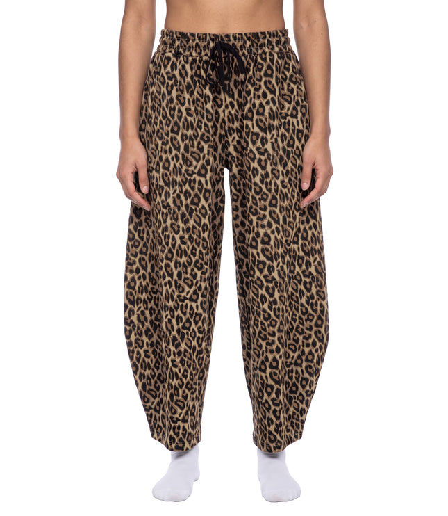 JUSTWATCH WATCHLIN LEOPARD BARREL SWEATPANT