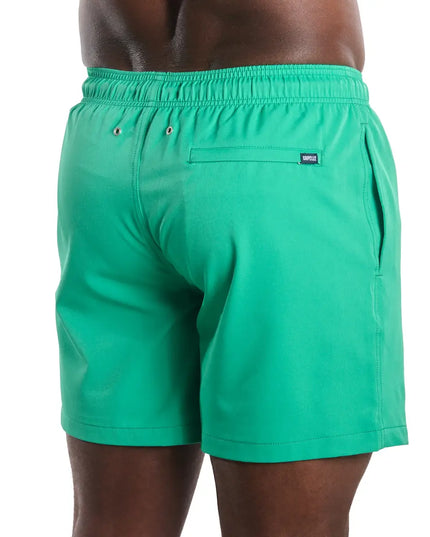 Men’s Premium Compression-Lined Hybrid Shorts – Island Green