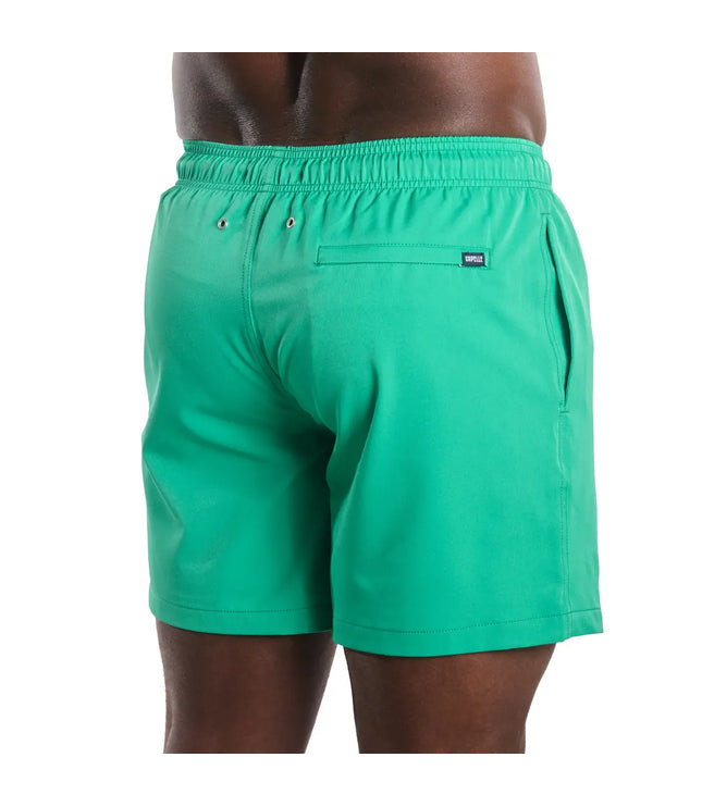 Men’s Premium Compression-Lined Hybrid Shorts – Island Green