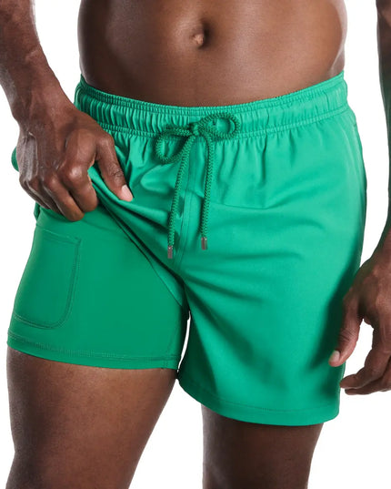 Men’s Premium Compression-Lined Hybrid Shorts – Island Green
