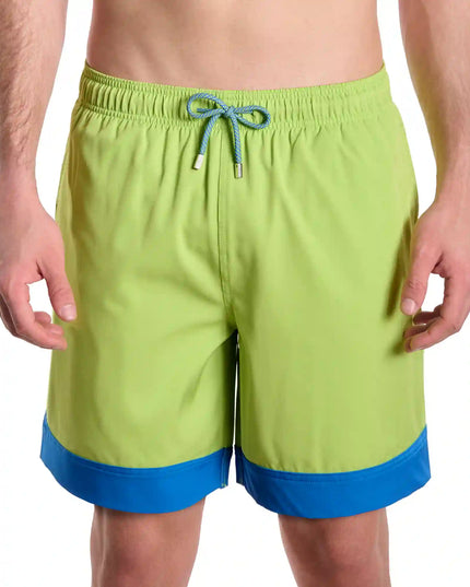 Men’s Premium Compression-Lined Hybrid Shorts – Key Lime