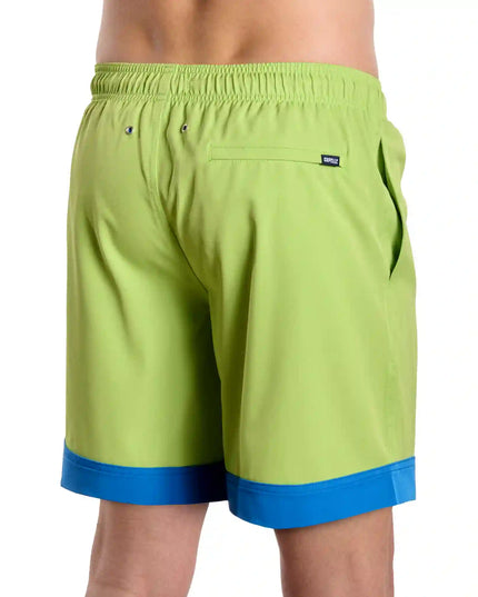 Men’s Premium Compression-Lined Hybrid Shorts – Key Lime