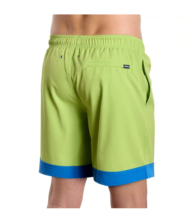 Men’s Premium Compression-Lined Hybrid Shorts – Key Lime