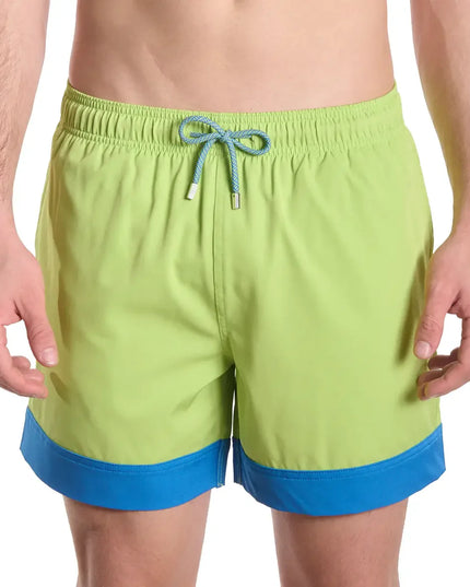 Men’s Premium Compression-Lined Hybrid Shorts – Key Lime