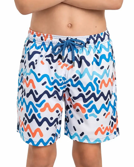 Boys Hybrid Swim & Play Shorts – Line Rush - Ocean and Sol