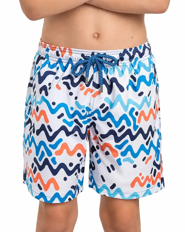 Boys Hybrid Swim & Play Shorts – Line Rush - Ocean and Sol