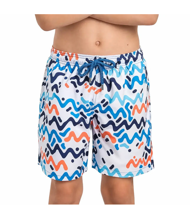 Boys Hybrid Swim & Play Shorts – Line Rush - Ocean and Sol