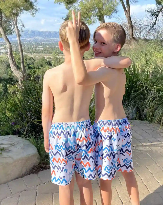 Boys Hybrid Swim & Play Shorts – Line Rush - Ocean and Sol