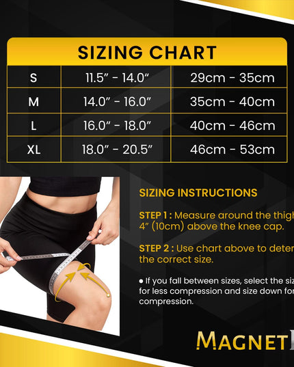 Magnetic Therapy Knee Compression Sleeves (Pair)