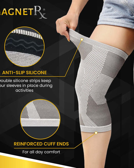 Magnetic Therapy Knee Compression Sleeves (Pair)