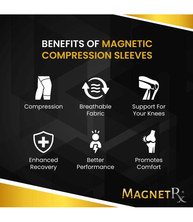 Magnetic Therapy Knee Compression Sleeves (Pair)