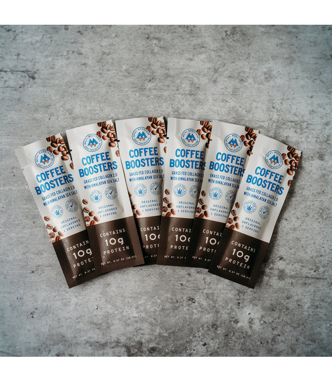 Coffee Boosters - Unflavored Collagen + Electrolytes (6 Single Packs)