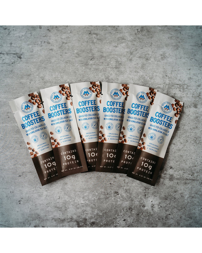 Coffee Boosters - Unflavored Collagen + Electrolytes (6 Single Packs)