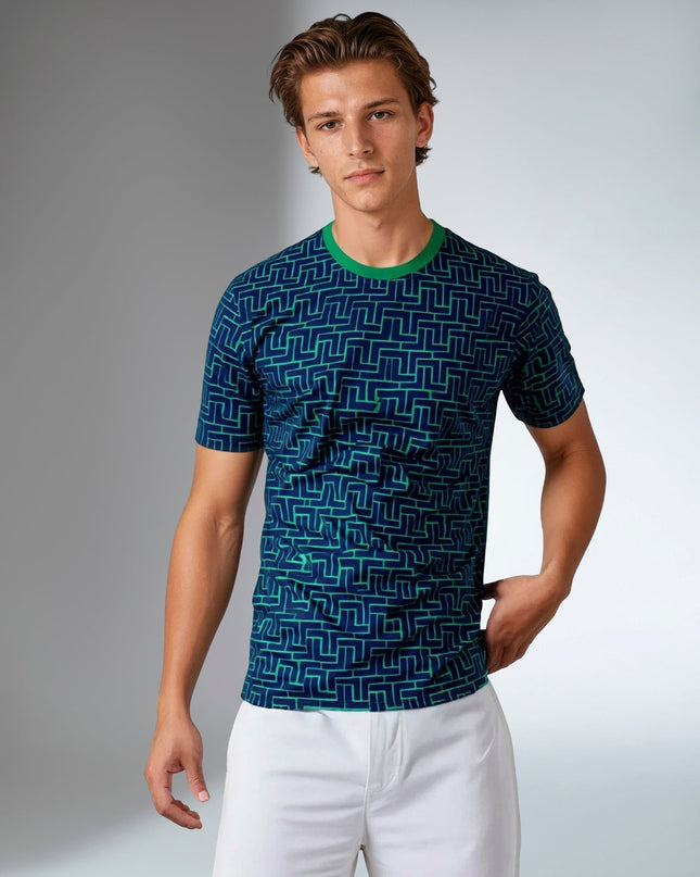 Men's Short-Sleeve Crew Neck - UV Protection, Antimicrobial
