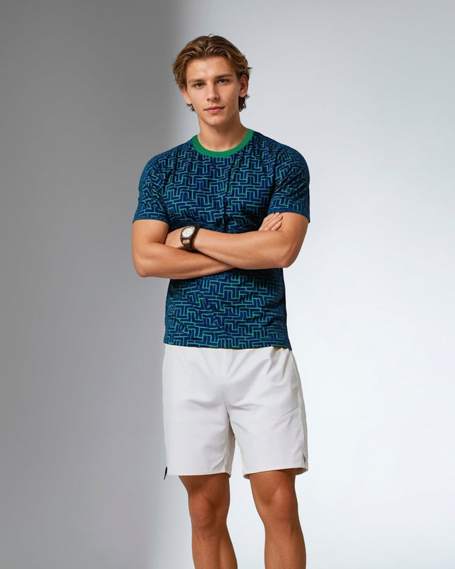 Men's Short-Sleeve Crew Neck - UV Protection, Antimicrobial