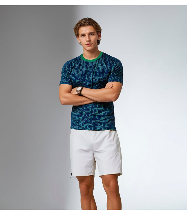 Men's Short-Sleeve Crew Neck - UV Protection, Antimicrobial