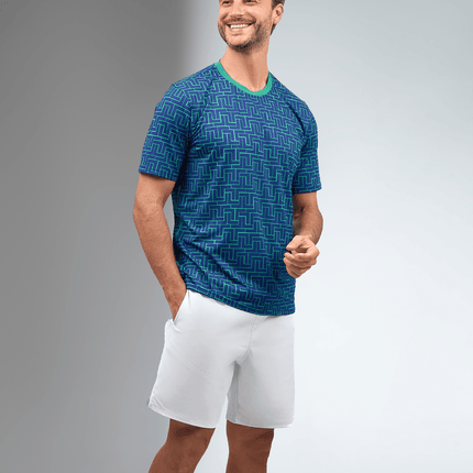 Men's Short-Sleeve Crew Neck - UV Protection, Antimicrobial