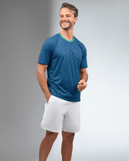 Men's Short-Sleeve Crew Neck - UV Protection, Antimicrobial