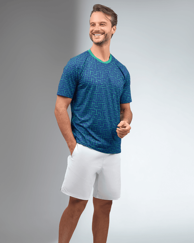 Men's Short-Sleeve Crew Neck - UV Protection, Antimicrobial