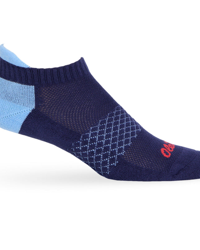 Navy/Powder ' Ole Miss ' Ankle Socks