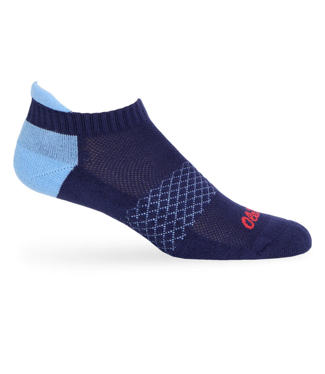 Navy/Powder ' Ole Miss ' Ankle Socks
