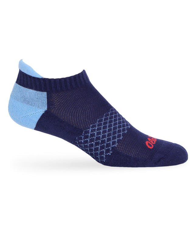 Navy/Powder ' Ole Miss ' Ankle Socks