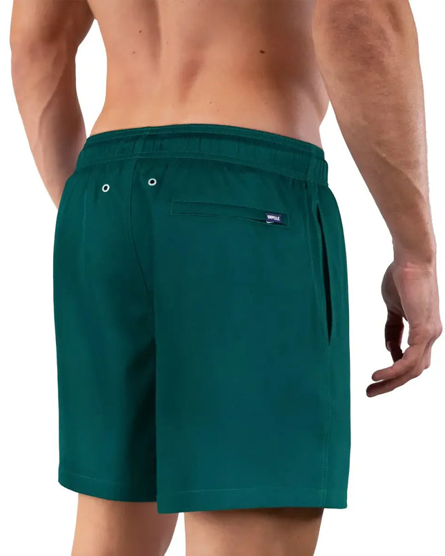 Men’s Premium Compression-Lined Hybrid Shorts – Night Green