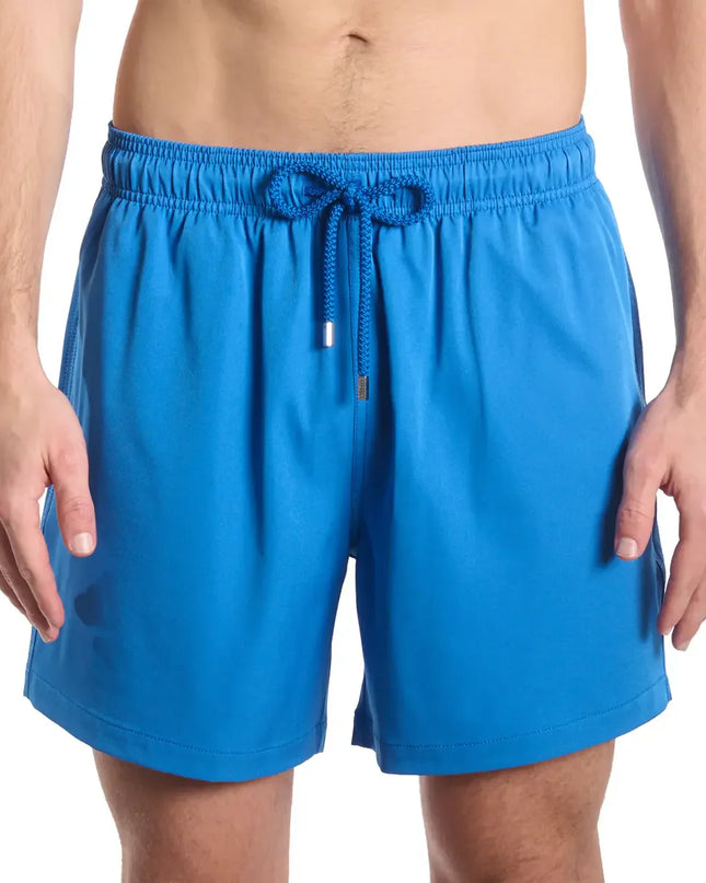 Men’s Premium Compression-Lined Hybrid Shorts – Ocean Blue