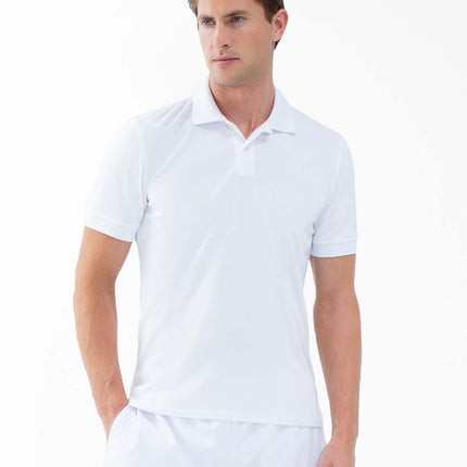 Performance Men's Classic Tennis Rib Collar Polo - White