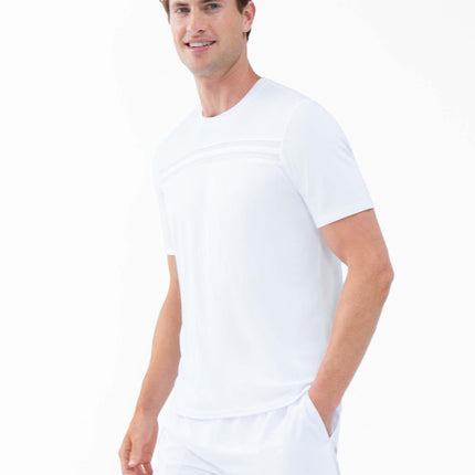 Performance Men's Tournament Short Sleeve Crew Neck - White