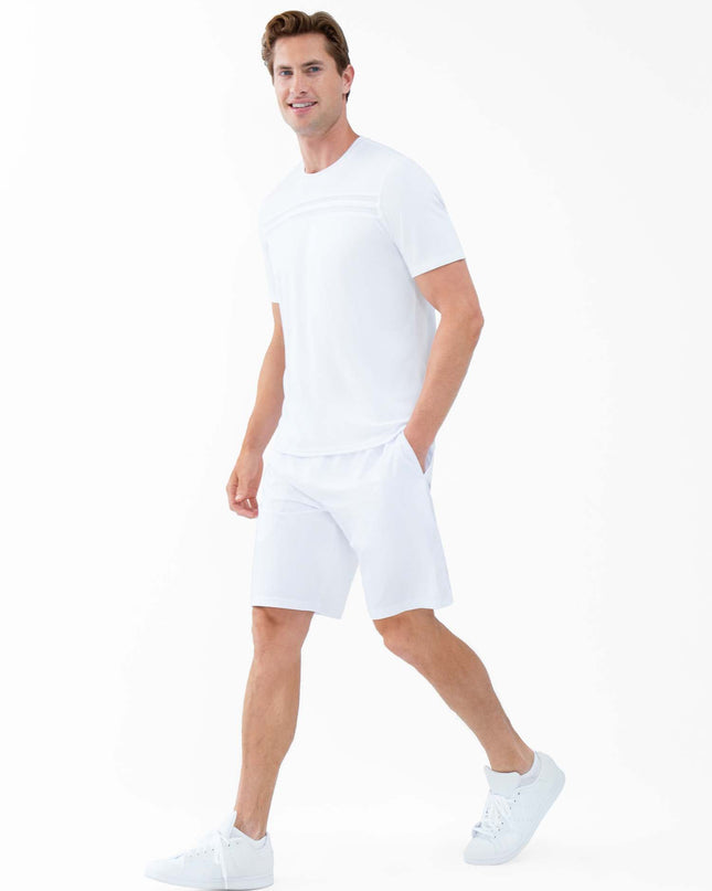Performance Men's Tournament Short Sleeve Crew Neck - White