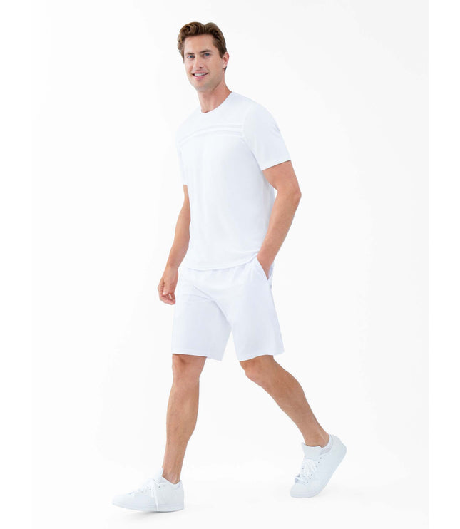 Performance Men's Tournament Short Sleeve Crew Neck - White