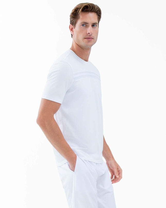 Performance Men's Tournament Short Sleeve Crew Neck - White