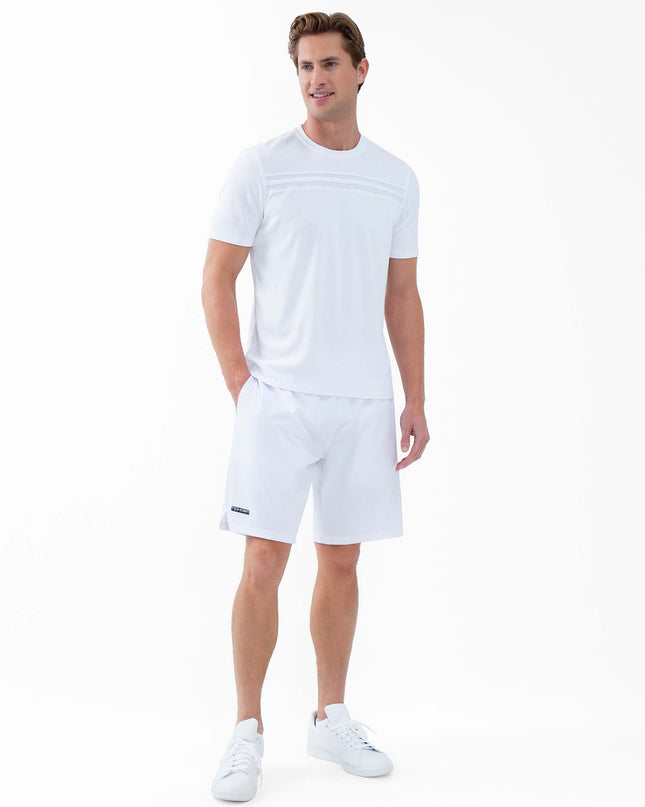 Performance Men's Tournament Short Sleeve Crew Neck - White