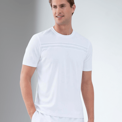 Performance Men's Tournament Short Sleeve Crew Neck - White