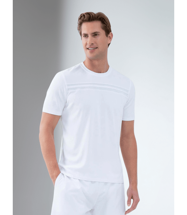 Performance Men's Tournament Short Sleeve Crew Neck - White