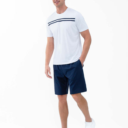 Performance Men's Tournament Short Sleeve Crew Neck - White/Midnight