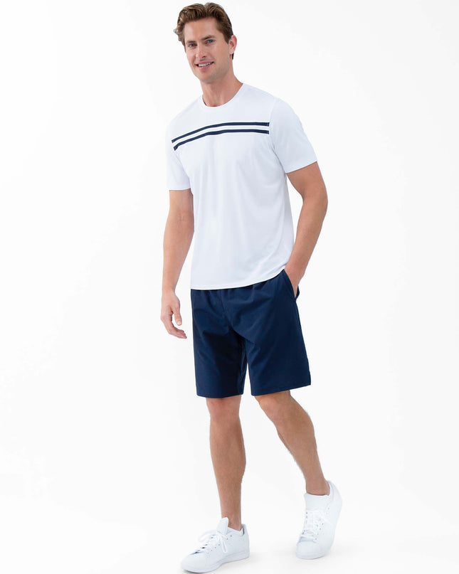 Performance Men's Tournament Short Sleeve Crew Neck - White/Midnight