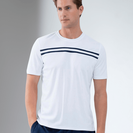 Performance Men's Tournament Short Sleeve Crew Neck - White/Midnight