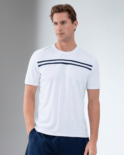 Performance Men's Tournament Short Sleeve Crew Neck - White/Midnight
