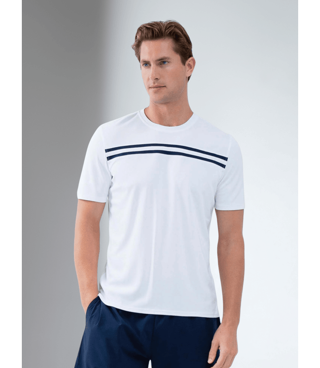 Performance Men's Tournament Short Sleeve Crew Neck - White/Midnight