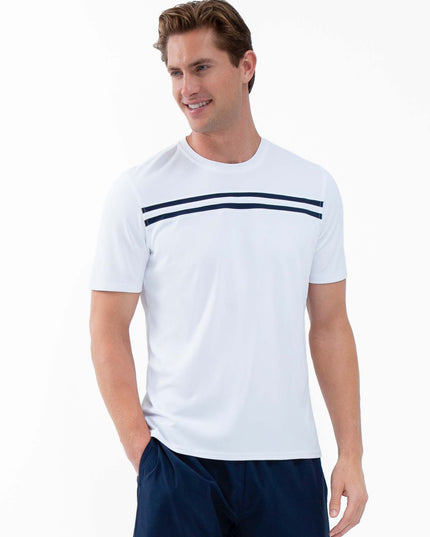 Performance Men's Tournament Short Sleeve Crew Neck - White/Midnight