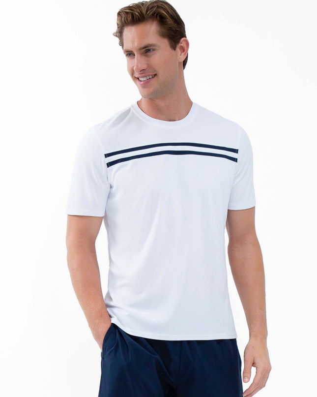 Performance Men's Tournament Short Sleeve Crew Neck - White/Midnight