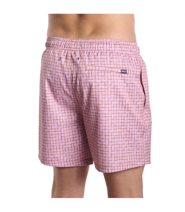 Men’s Premium Compression-Lined Hybrid Shorts – Pixel Break - Rosetide