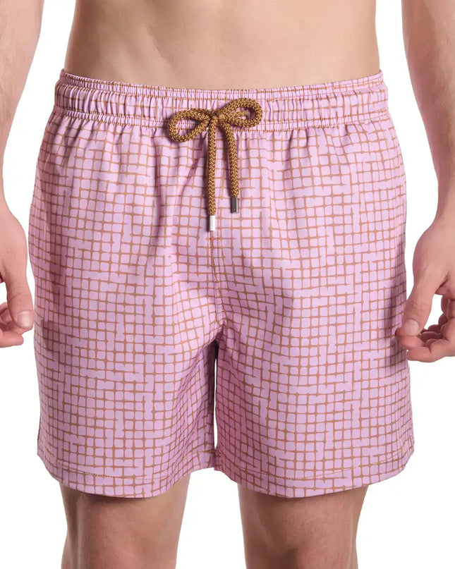 Men’s Premium Compression-Lined Hybrid Shorts – Pixel Break - Rosetide